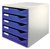 Ladenblok Leitz A4 5 laden blauw/wit