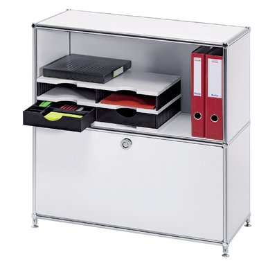 Module de classement Styrodoc A4 4 casiers noir/gris
