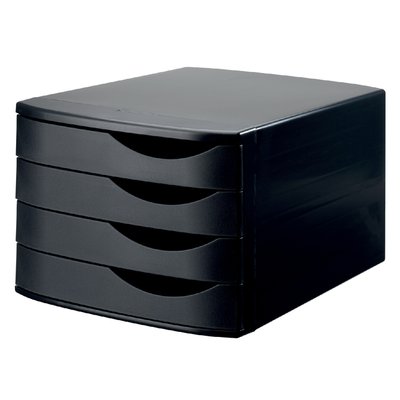 Module à tiroirs Djois Re-Solution 4 tiroirs noir