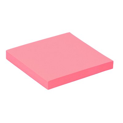 Bloc mémos Quantore 76x76mm rose 100 feuilles