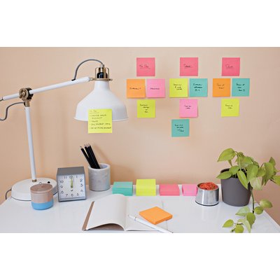 Memoblok Post-it 2030 76x76mm kubus ultra assorti