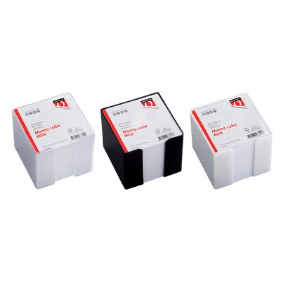 Memokubus Quantore 10x10x9cm transparant met 900vel