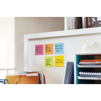 Memoblok Post-it Z-Note S330 Super Sticky 76x76mm 14+ 2 assorti