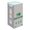 Memoblok Post-it 654-RTP 76x76mm recycled rainbow pastel 16 stuks foto