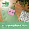 Memoblok Post-it 654-RTP 76x76mm recycled rainbow pastel 16 stuks foto