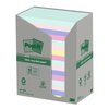 Memoblok Post-it 655-RPT 76x127mm recycled rainbow pastel 16 stuks foto