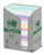 Memoblok Post-it 655-RPT 76x127mm recycled rainbow pastel 16 stuks