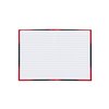 Cahier de notes Bantex noir/rouge A6 ligné 70g 96 feuilles Photo