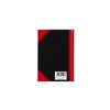 Cahier de notes Bantex noir/rouge A6 ligné 70g 96 feuilles Photo
