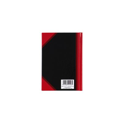 Cahier de notes Bantex noir/rouge A6 ligné 70g 96 feuilles