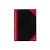 Cahier de notes Bantex noir/rouge A5 ligné 70g 96 feuilles Photo