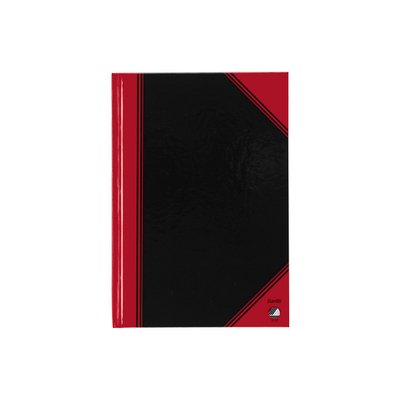 Cahier de notes Bantex noir/rouge A5 ligné 70g 96 feuilles
