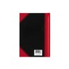 Cahier de notes Bantex noir/rouge A5 ligné 70g 96 feuilles Photo