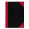 Notitieboek Bantex zwart/rood A4 lijn 70gr 96vel foto
