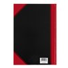 Notitieboek Bantex zwart/rood A4 lijn 70gr 96vel foto