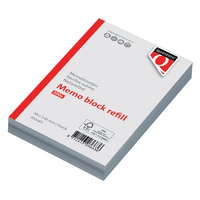 Memoblaadjes Quantore losbladig 140x90x20mm 200 vel