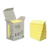 Memoblok Post-it 653-1B recycled 38x51mm canary yellow 6 stuks foto