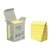 Memoblok Post-it 653-1B recycled 38x51mm canary yellow 6 stuks