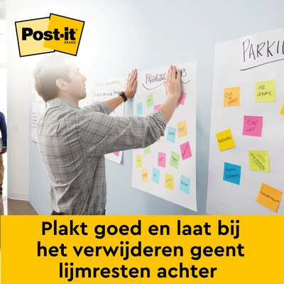 Meeting chart Post-it 566 Super Sticky 50,8x60,9cm uni incl. bandes Command 2 pièces