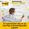 Meeting Chart Post-it 563R Super Sticky 50,8x58,4cm avec support de table blanc 20 feuilles Photo