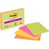 Memoblok Post-it 6445 Super Sticky 152x101mm assorti 4 stuks photo