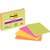 Memoblok Post-it 6445 Super Sticky 152x101mm assorti 4 stuks