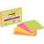 Memoblok Post-it 6845 Super Sticky 203x152mm assorti 4 stuks