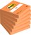 Memoblok Post-it 654 76x76mm oranje 100 vel