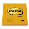 Memoblok Post-it 654 76x76mm oranje 100 vel foto