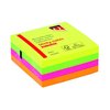 Bloc-mémos Quantore 76x76mm 4 couleurs fluo assorti 400 feuilles Photo