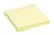 Memoblok Quantore 76x76mm geel 100 vel