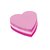 Bloc-mémos 3M Post-it 2007 70x70mm cube coeur rose