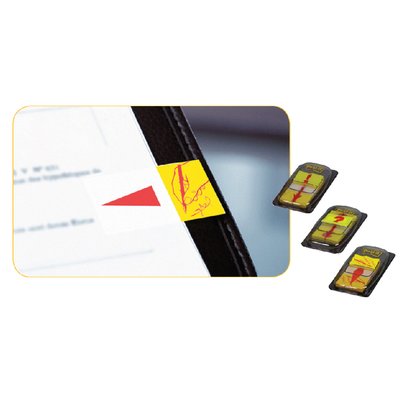 Indextabs Post-it 68031 25,4x43.2mm " hier ondertekenen" geel