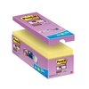 Memoblok Post-it 654 Super Sticky 76x76mm geel 14+2 gratis foto