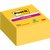 Bloc-mémos Post-it 2028 Super Sticky 76x76mm cube jaune