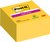 Memoblok Post-it 2028 Super Sticky 76x76mm kubus geel