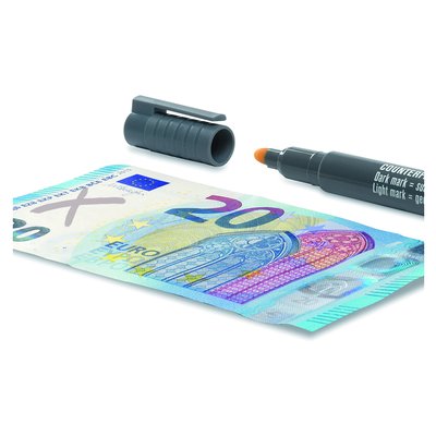 Valsgeld detectiepen Safescan 30 grijs blister à 3 stuks