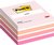 Memoblok Post-it 2028 76x76mm kubus pastel roze