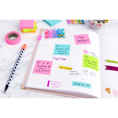 Memoblok Post-it 2028 76x76mm kubus pastel roze