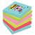 Memoblok Post-it 654 Super Sticky 76x76mm Cosmic 6 stuks