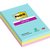 Bloc-mémos Post-it 4690 Super Sticky 101x152mm Cosmic 3 pièces