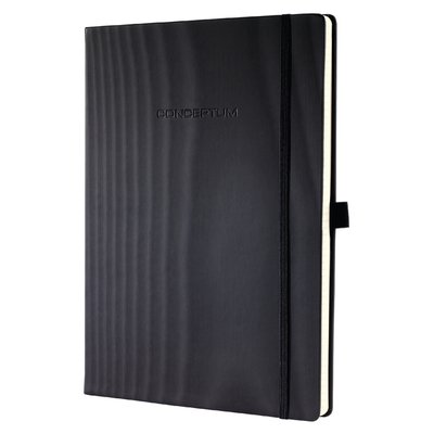 Carnet de notes Sigel Conceptum Pure A4 ligné noir