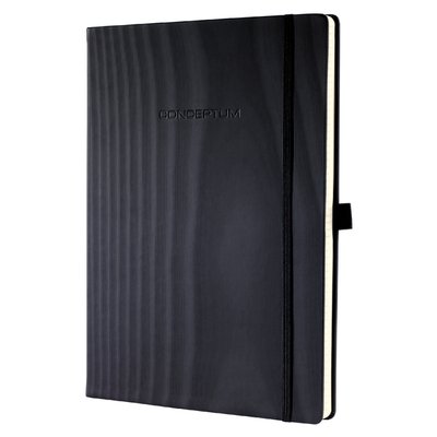Carnet de notes Sigel Conceptum Purer A4+ ligné noir