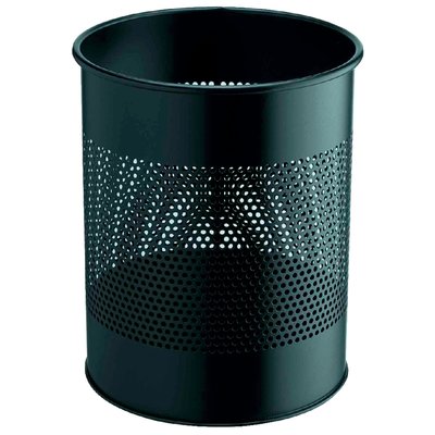 Corbeille à papier Durable 3310-01 15L 165mm perforations noir