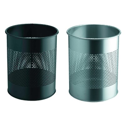 Corbeille à papier Durable 3310-01 15L 165mm perforations noir