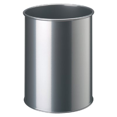 Corbeille à papier Durable 3301-23 15L ronde argent