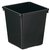 Corbeille à papier synthétique carrée conique 27L noir