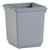 Corbeille à papier synthétique carrée conique 27L gris