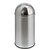 Afvalbak Pushcan met pushdeksel 40liter mat RVS