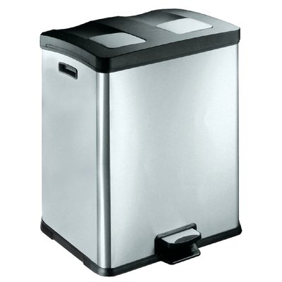 Pedaalemmer EKO Rejoice 2x30 liter mat rvs